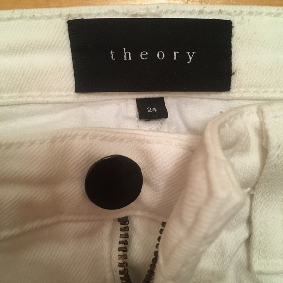 White theory jeans cut off at hem (Im 5’3”) - Picture 2 of 4
